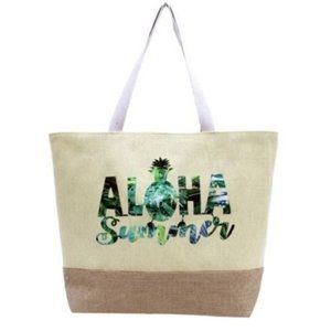 "Aloha Summer" Beach‎ Pool Shopping Tote Bag